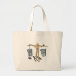 MetalPailsBalancedOnPole090312.png Tote Bags