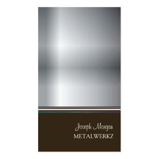 Metalworks, business cards