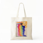Metamorphosis Rainbow Woman Watercolor Painting bags