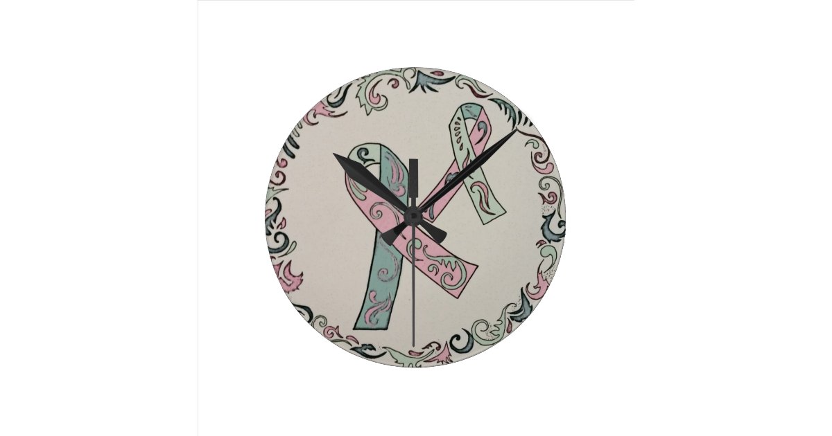 Metastatic Breast Cancer Awareness Round Clock Zazzle