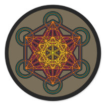 metatron cube mandala sticker by luke_orb metatron cube mandala sticker