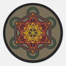 metatron cube mandala sticker