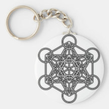 Metatron's Cube (Black) Keychain