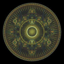 Metatron's Magick Wheel - Fractal Sticker stickers