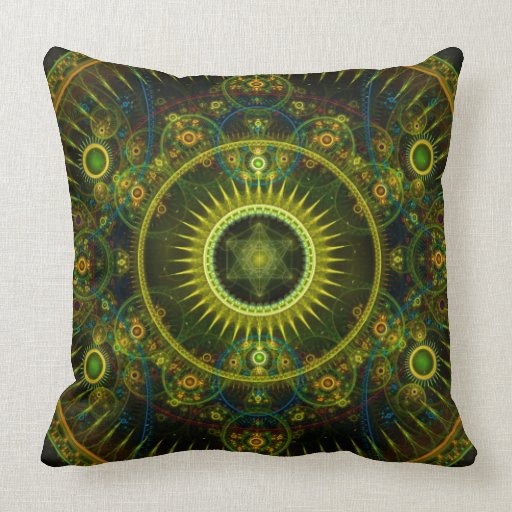 "Metatron's Magick Wheel" Sacred Geometry Pillow