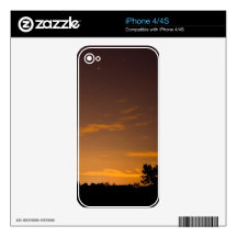 Meteor at Sunset iPhone 4 Decal