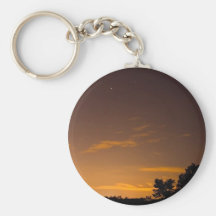 Meteor at Sunset Keychain