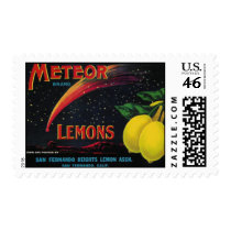 meteor lemons postage stamp by amazingvintage meteor lemons postage stamp