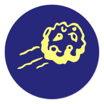 meteor round stickers
