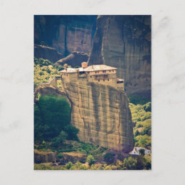 Meteora monastery postcard postcard