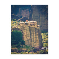 Meteora monastery postcard