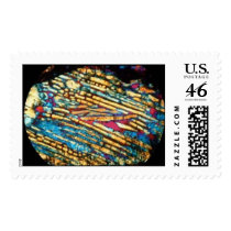 Meteorite Ghubara. Thin section. Chondrite. Stamp