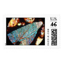 Meteorite Kainsaz carbonaceous chondrite t/section postage