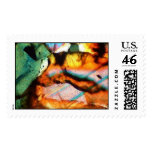 Meteorite. Type Ureilite. Thin section. Postage Stamps