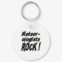 Meteorologists Rock! Keychain by TShirtDotCom Meteorologists Rock! Keychain