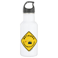 Meteors A Major Hazard To Life On Earth (Sign) 18oz Water Bottle