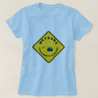 Meteors A Major Hazard To Life On Earth (Sign) T-shirt