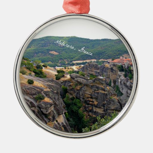 meterora greece landscape christmas ornament zazzle meterora greece landscape christmas ornament zazzle