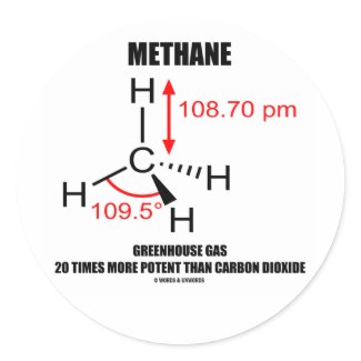 Methane Greenhouse Gas 20 Times More Potent sticker