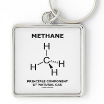 Methane Principle Component Of Natural Gas Keychains