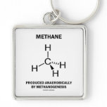 Methane Produced Anaerobically By Methanogenesis Key Chain