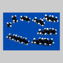 Methane series of hydrocarbons poster posters