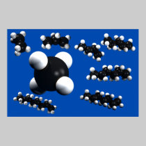 Methane series of hydrocarbons poster posters