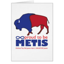 Metis Buffalo Card