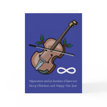 Metis Fiddle Christmas Card