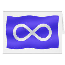 Metis Flag Card Native Art First Nations Card by artist_kim_hunter Metis Flag Card Native Art First Nations Card