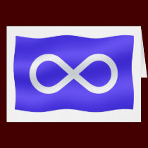 Metis Flag Card Native Art First Nations Card