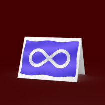 Metis Flag Card Personalized First Nations Card cards