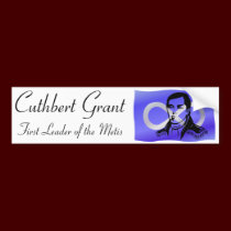 Metis Nation Bumper Sticker Cuthbert Grant Sticker bumper stickers
