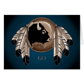 Metis Nation Card First Nations Wildlife Art Card card