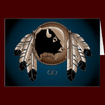 Metis Nation Card First Nations Wildlife Art Card cards