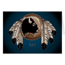 Metis Nation Card First Nations Wildlife Art Card by artist_kim_hunter Metis Nation Card First Nations Wildlife Art Card