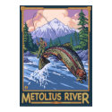 Metolius River, Oregon Fly Fishing Travel Poster posters
