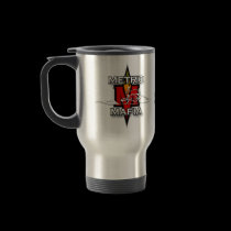 Metric Mafia Flaming Skull mugs