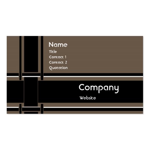 Metro Business Card Template (front side)