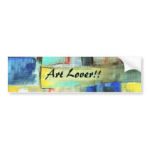 Metropolis  Bumper Sticker From Original Painting bumper stickers