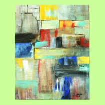 Metropolis Canvas Print From Original Painting posters