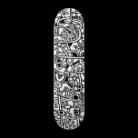 Metropolis I - Black on White skateboards