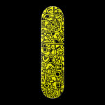 Metropolis I - Black on Yellow skateboards