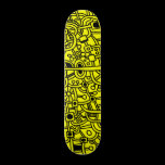 Metropolis III - Black on Yellow skateboards