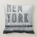 Metropolis New York Throw Pillow