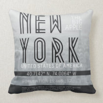 Metropolis New York Throw Pillow