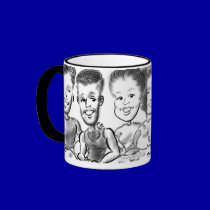 Metrotennis Caricatures 13c mugs