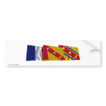 Meurthe-et-Moselle, Lorraine & France flags bumper stickers