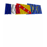 Meuse, Lorraine & France flags t-shirts