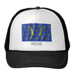 Meuse waving flag with name mesh hats